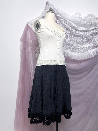 Pink House Wool Maxi Skirt