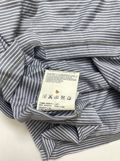 Vivienne Westwood asymmetric button up striped shirt