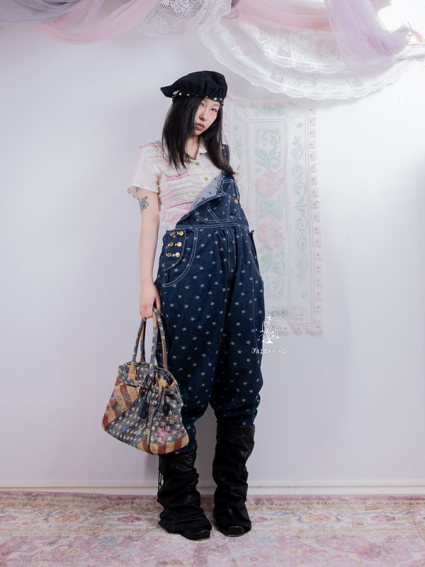 STAR DENIM OVERALL JUMPSUIT