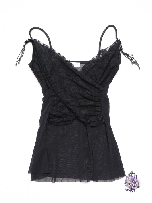 Kookai cross lace camisole