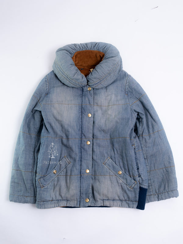 MERCIBEAUCOUP DENIM PADDED PUFFER JACKET