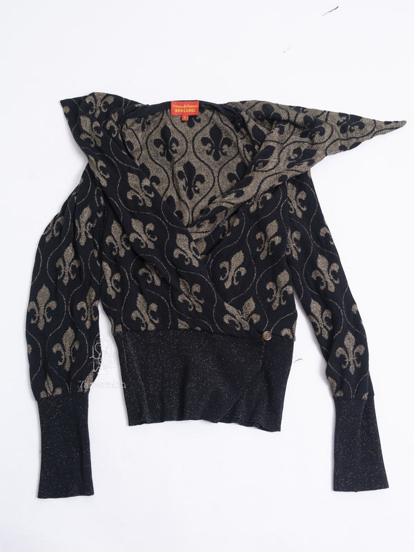 VIVIENNE WESTWOOD GOLD FLEUR-DE-LIS KNIT TOP