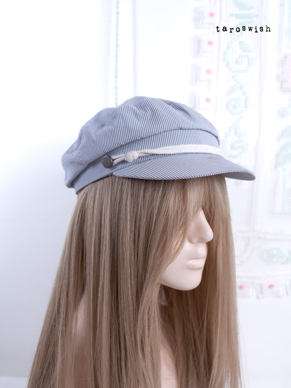 BLUE STRIPED RAILWAY CAP