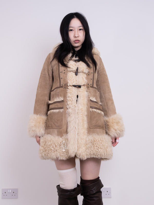 GRACE CONTINENTAL SHEEPSKIN HOODED COAT