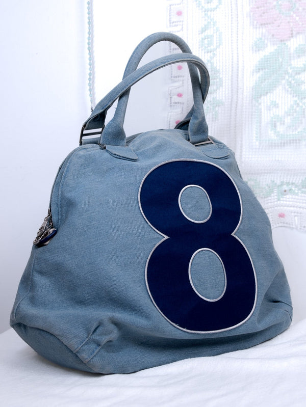 MUTA 8 LIGHT WASH CANVAS BOSTON BAG