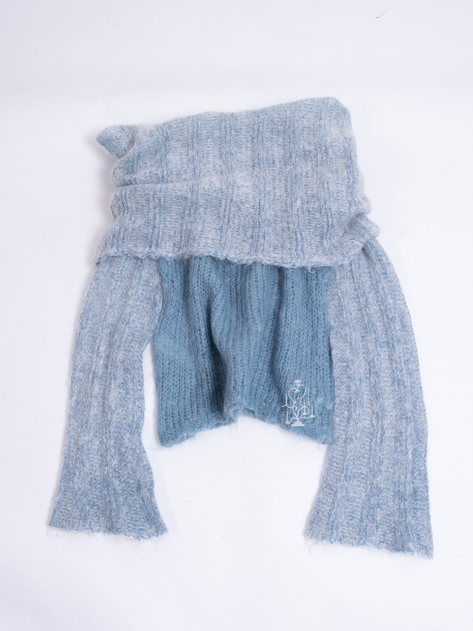 SKY BLUE KNIT OFF SHOULDER – Taro's Wish