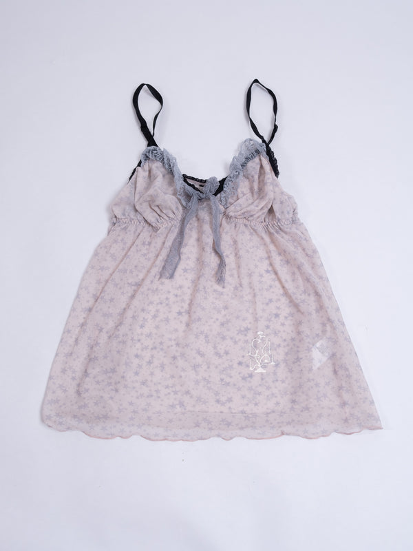 JACOB SHEER STAR LACE BABYDOLL CAMI