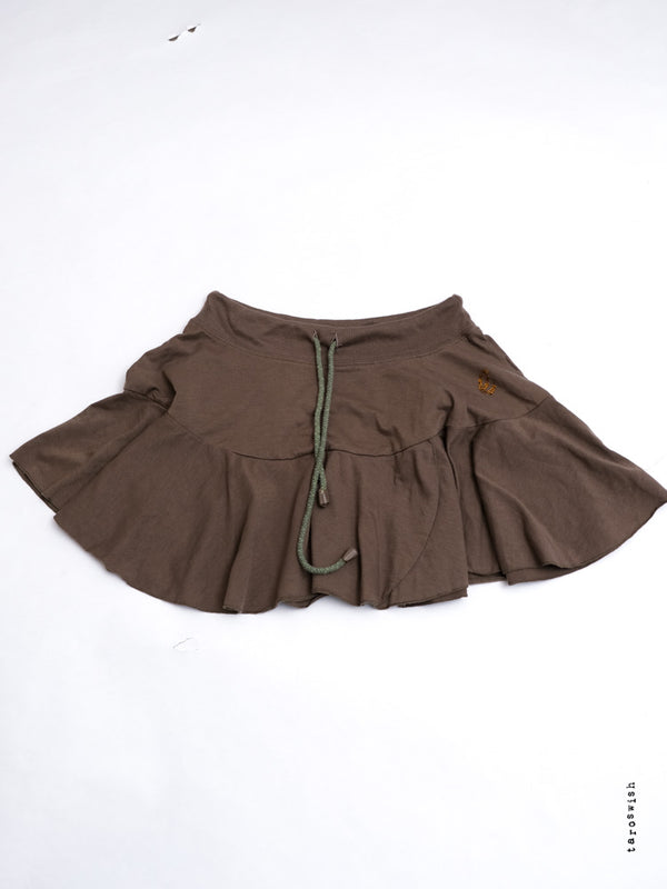 KHAKI MINI SKIRT