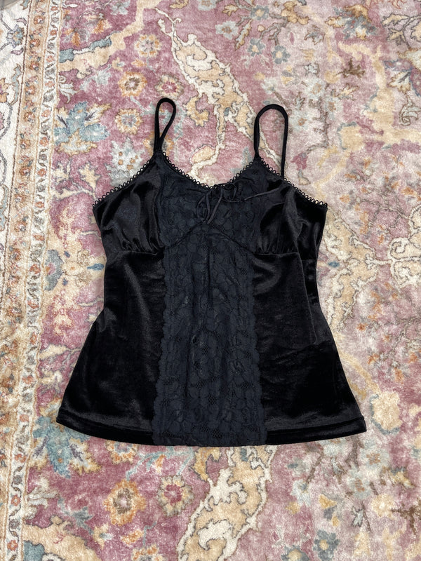 DARK LACE TRIM CAMISOLE