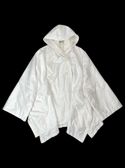 asymmetric puff jacket in white, euro label