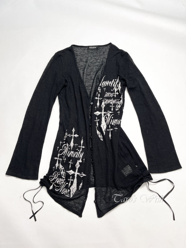 Peace Now long cardigan