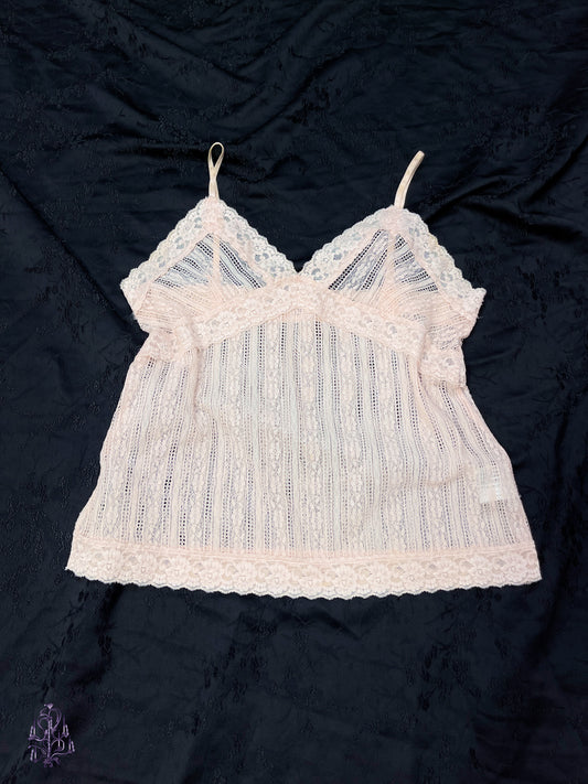 Uniqlo sheer lace camisole