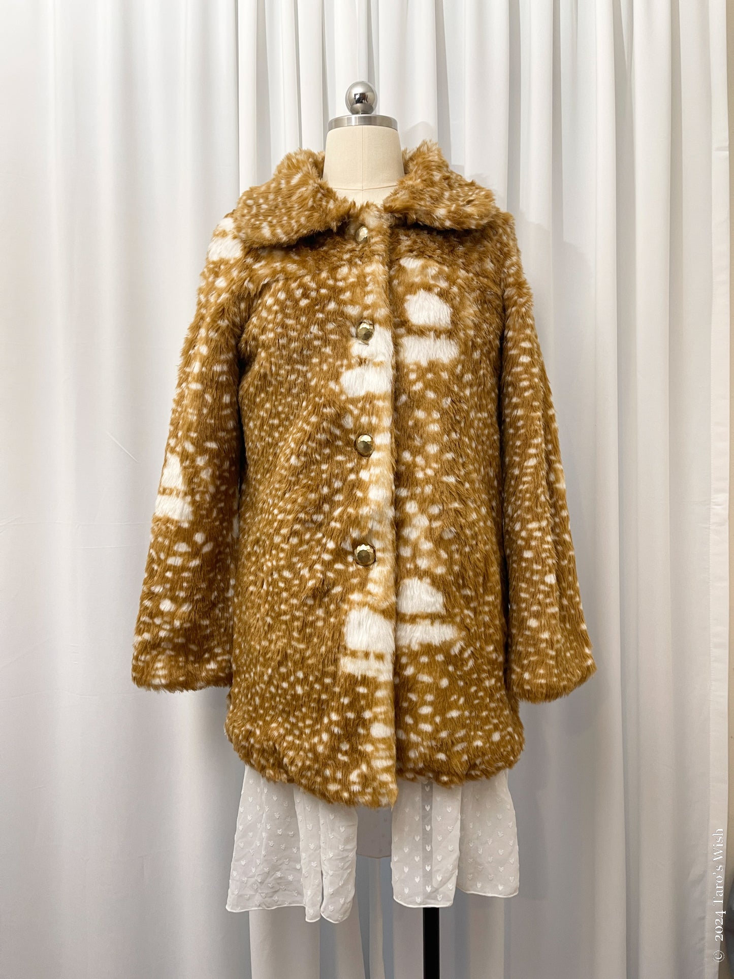 faux fur bambi coat