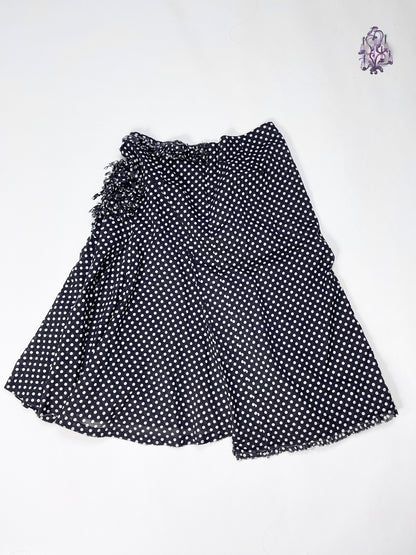 asymmetric polka dots midi skirt, japanese label zucca