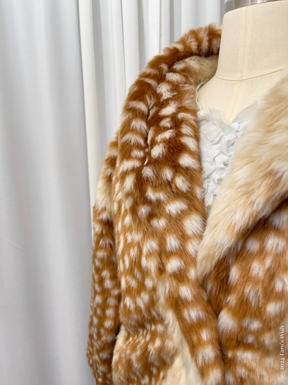 faux fur bambi coat