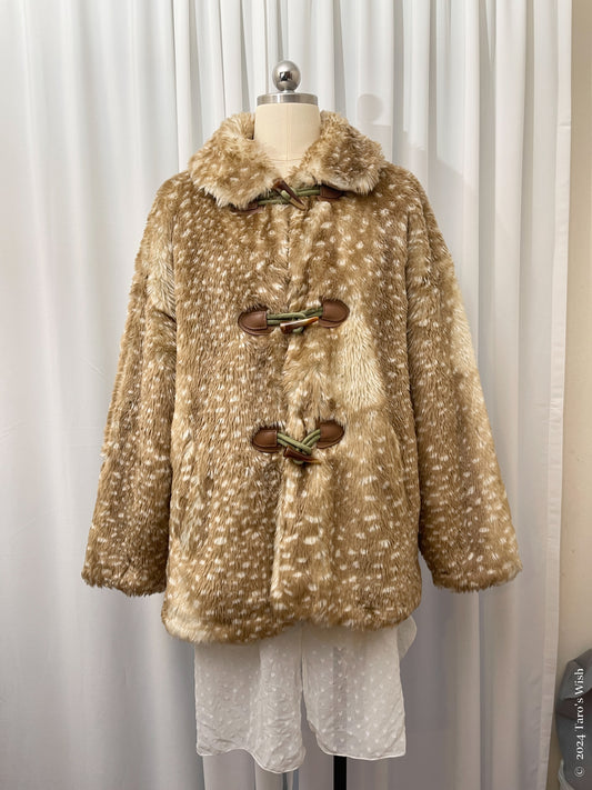 faux fur bambi coat