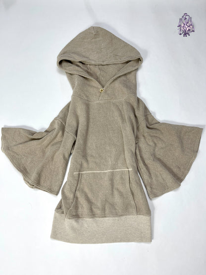 flared sleeves culty hoodie, japanese label kapital