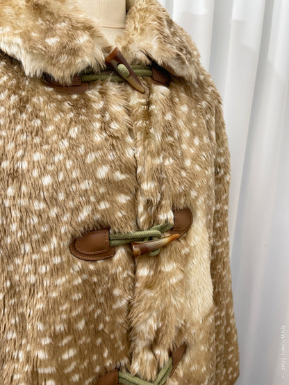 faux fur bambi coat