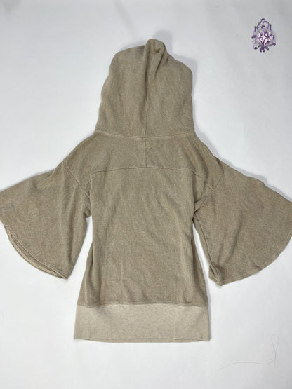 flared sleeves culty hoodie, japanese label kapital