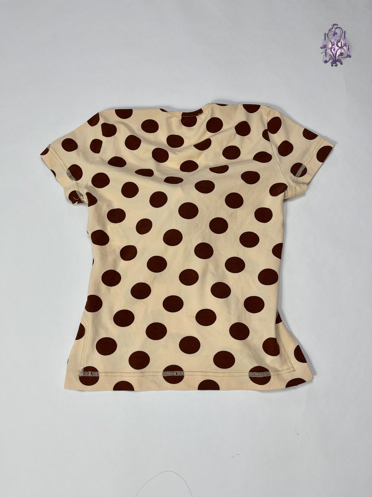 choco polka dots bowknot tee, japanese label vivienne westwood