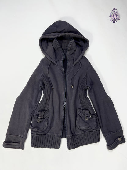 tactical hooded zip up, japanese label