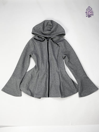 shadow pleated hoodie, japanese label