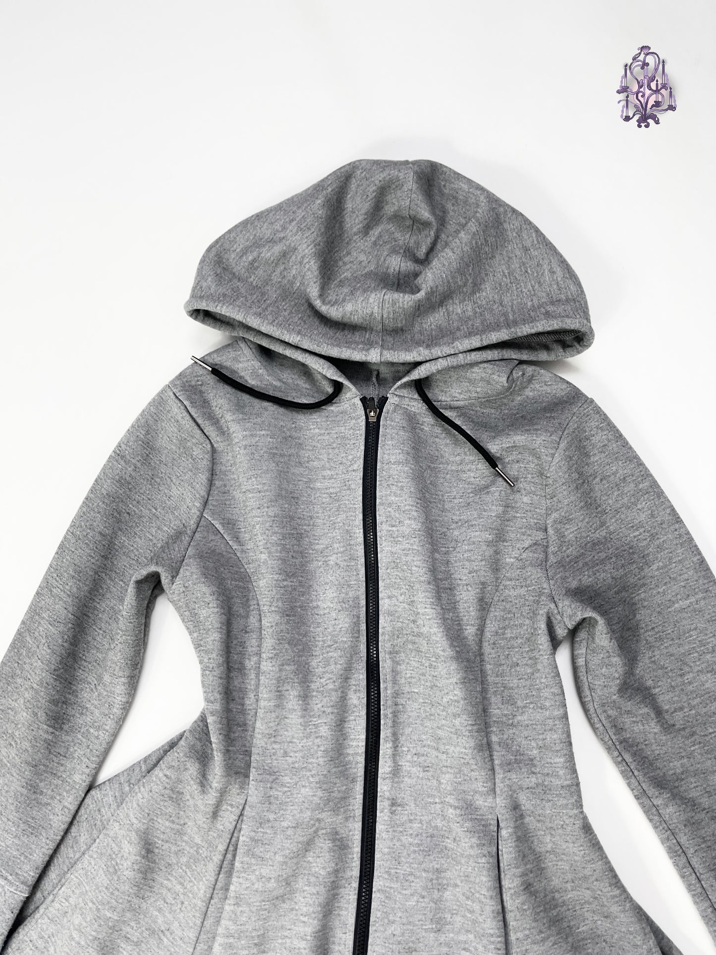 shadow pleated hoodie, japanese label