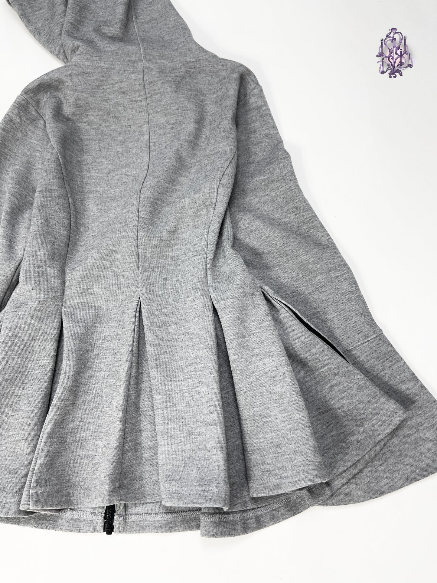 shadow pleated hoodie, japanese label