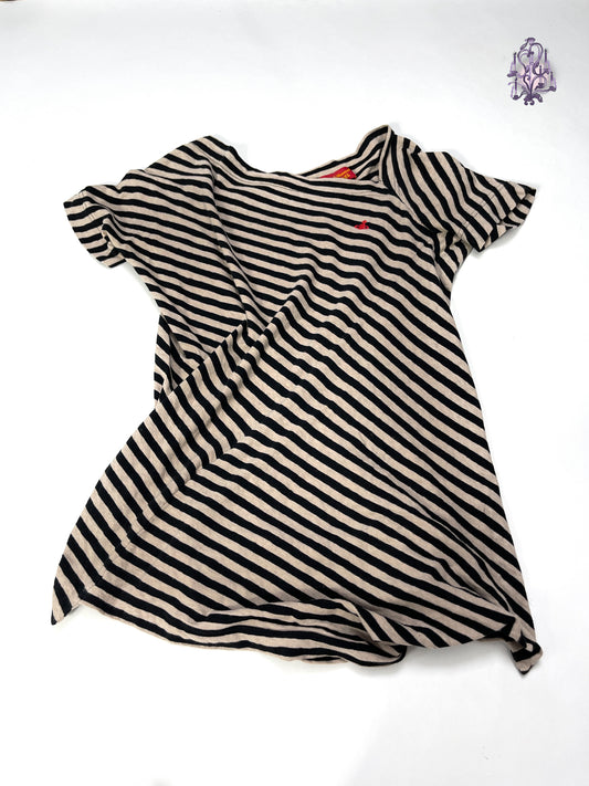 striped asymmetric tee, japanese label vivienne westwood