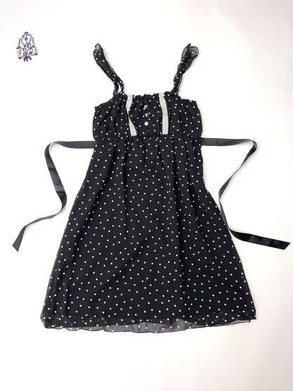 Colza Polka dots babydoll dress