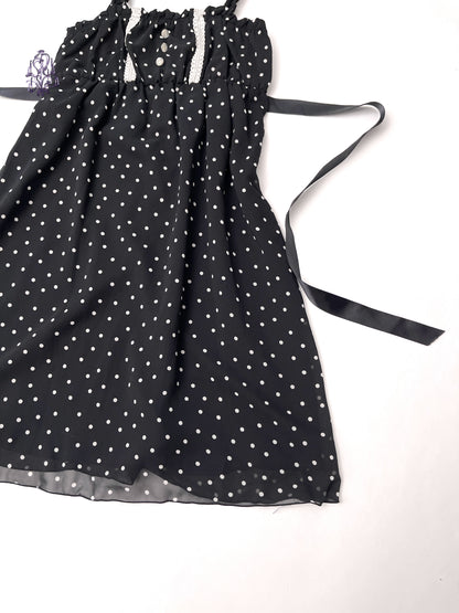 Colza Polka dots babydoll dress