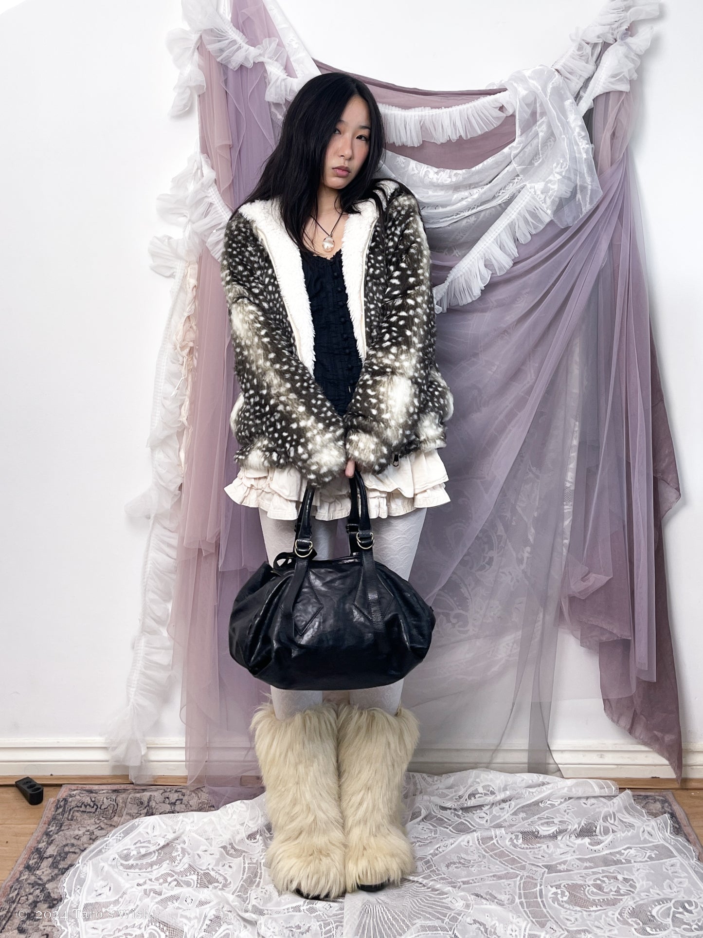 zip up bambi coat, japanese label  tsumori chisato