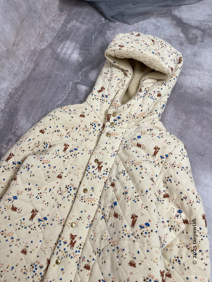 bambi pattern zip up jacekt, japanese label