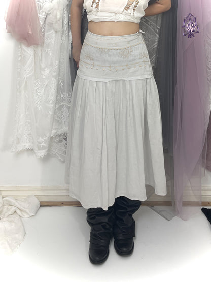 moonveil maxi skirt, japanese label senso unico io comme io