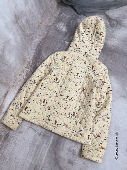 bambi pattern zip up jacekt, japanese label