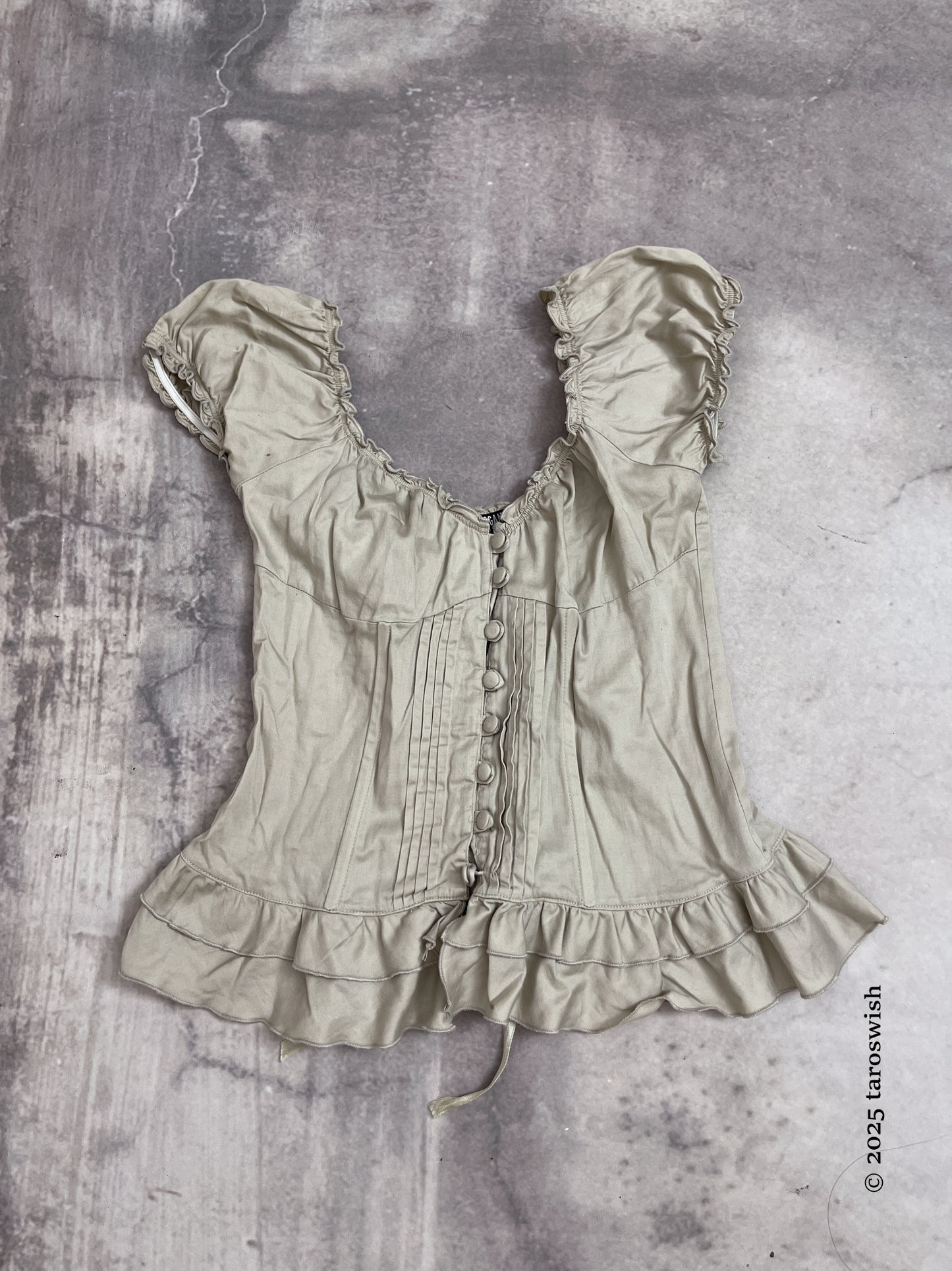 corset back babydoll blouse morgan de toi