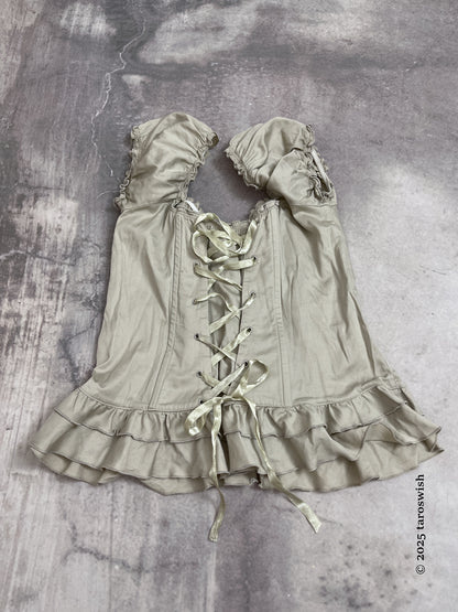 corset back babydoll blouse morgan de toi