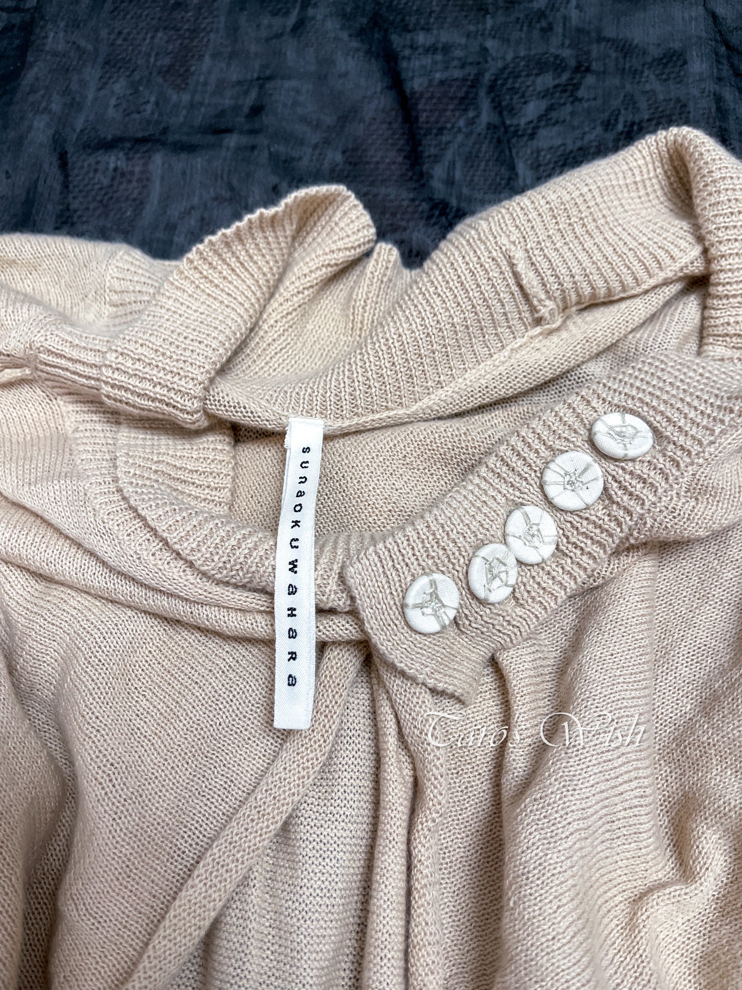 Sunaokuwahara asymmetrical long sleeves cardigan