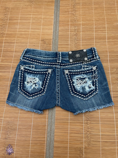 Miss me distressed denim shorts