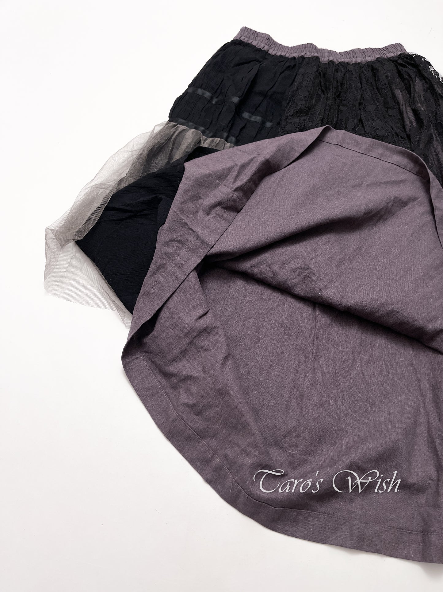 Somari Lace Patchwork Dark Cottage Maxi Skirt