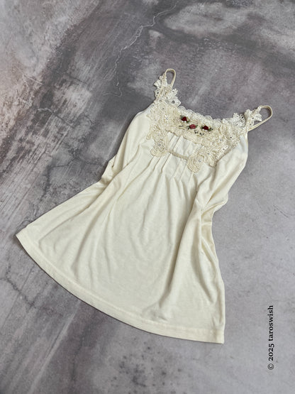 embroidered camisole, japanese label axes femme