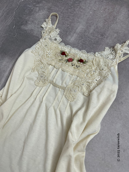 embroidered camisole, japanese label axes femme