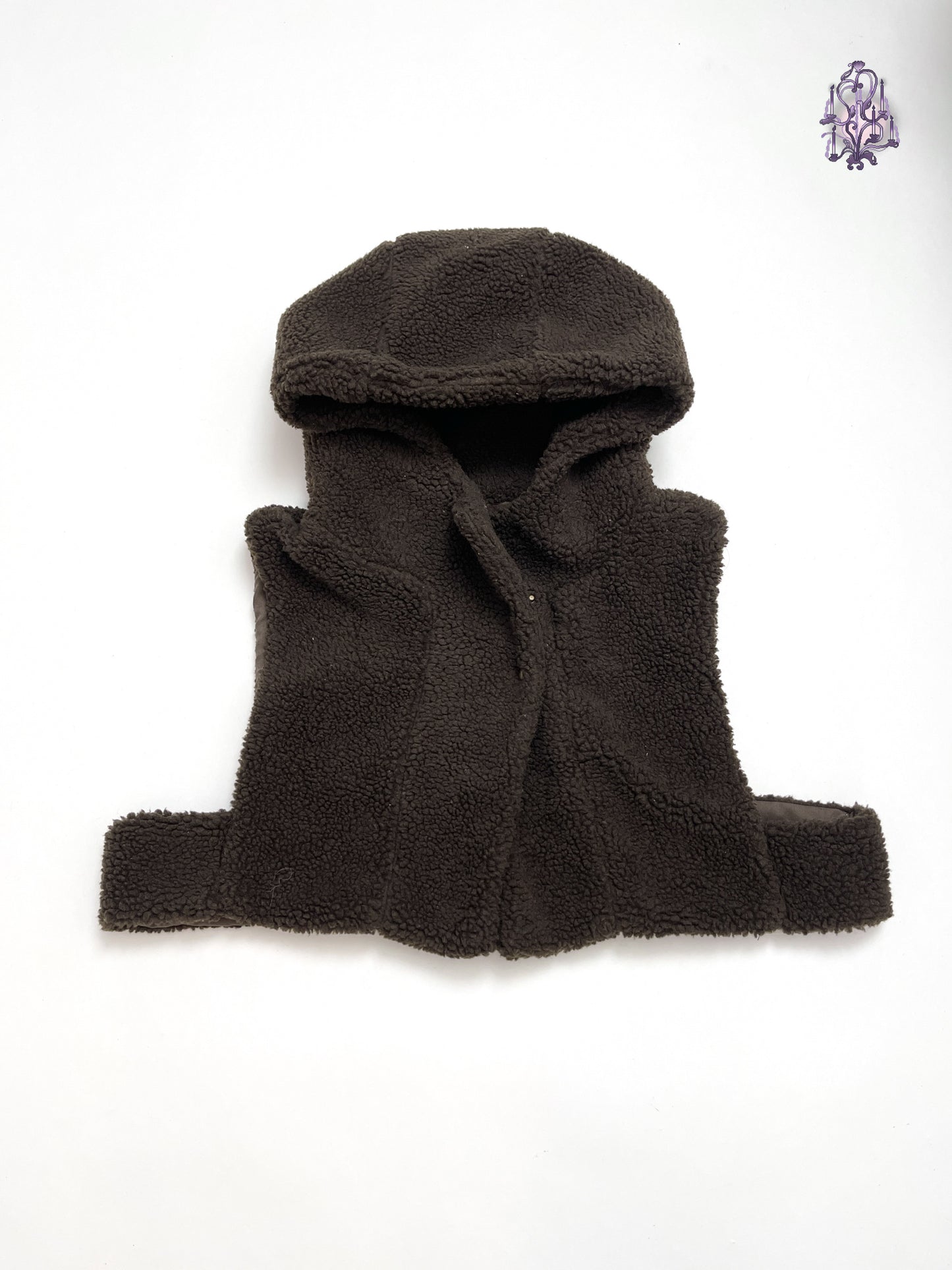 one size teddybear hooded vest, japanese label