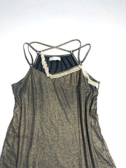 Asymmetric Glitter Camisole