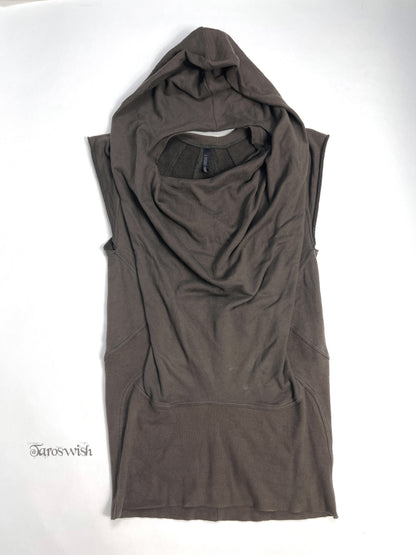 A DEGREE FAHRENHEIT Structured sleeveless hoodie