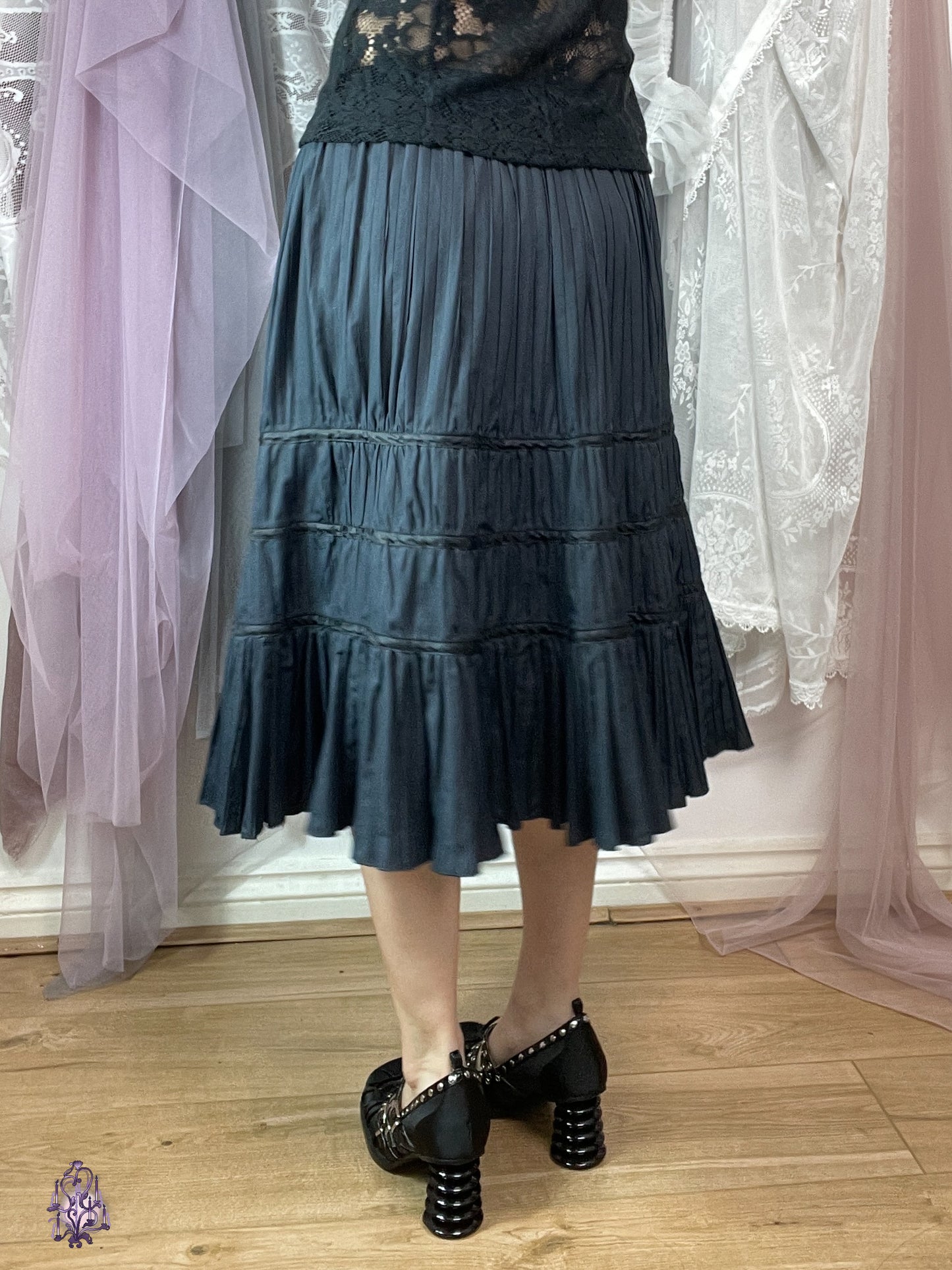 Senso unico io comme io pleated midi skirt