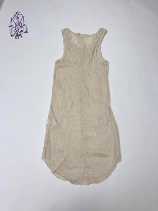 fR(13)nds texture semi sheer tank top