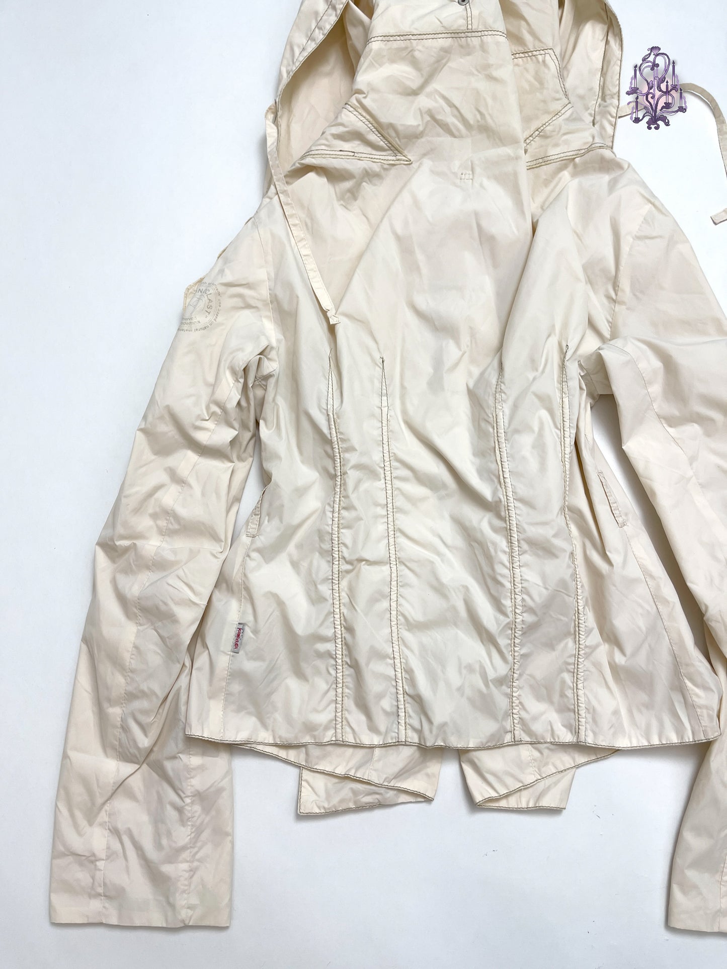 utility large hooded zip up jacket