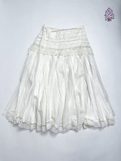 white elf maxi skirt, euro label