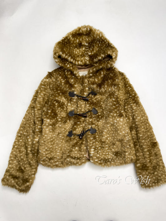 Faux Fur Bambi Fur Jacket Fur Coat